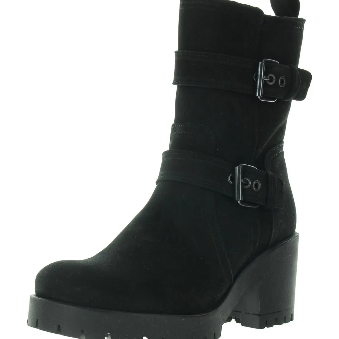 Bedford Zipper Nubuck Mid-Calf Boots