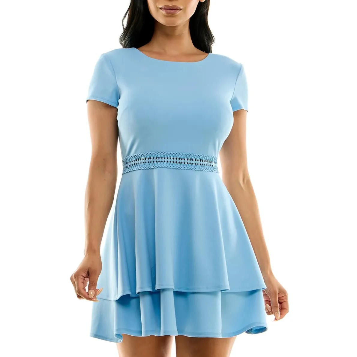 Bee Darlin Juniors Tiered Short Mini Dress