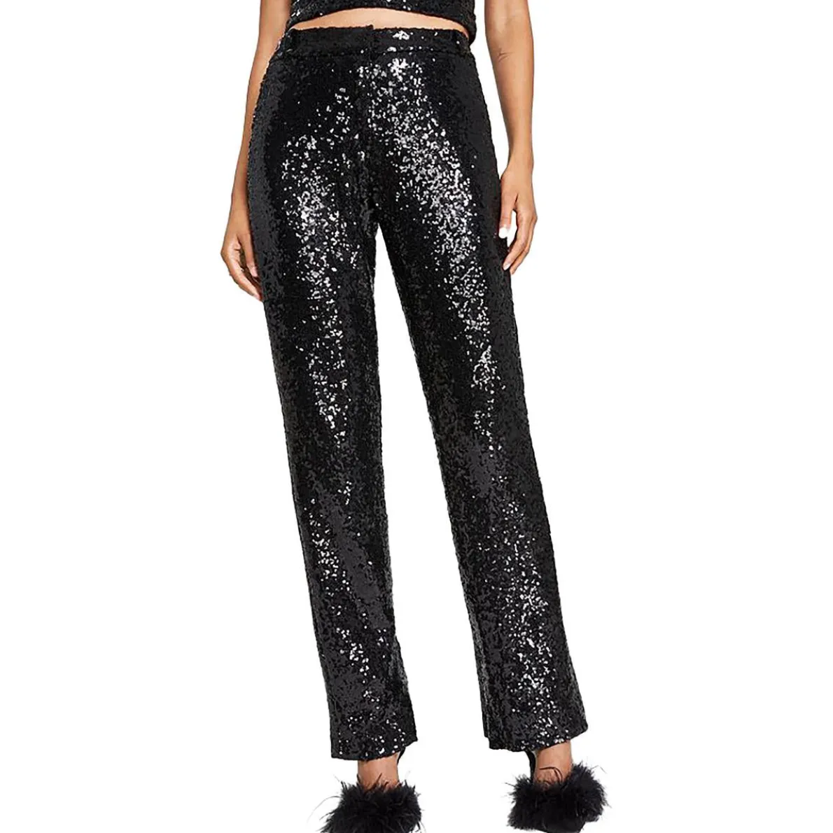 Bee Darlin Juniors Sequined Party Trouser Pants