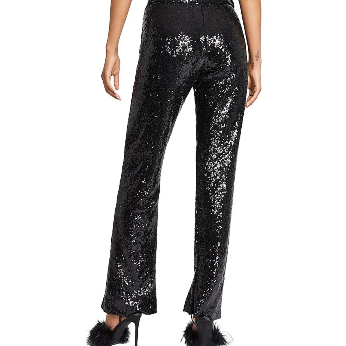 Bee Darlin Juniors Sequined Party Trouser Pants