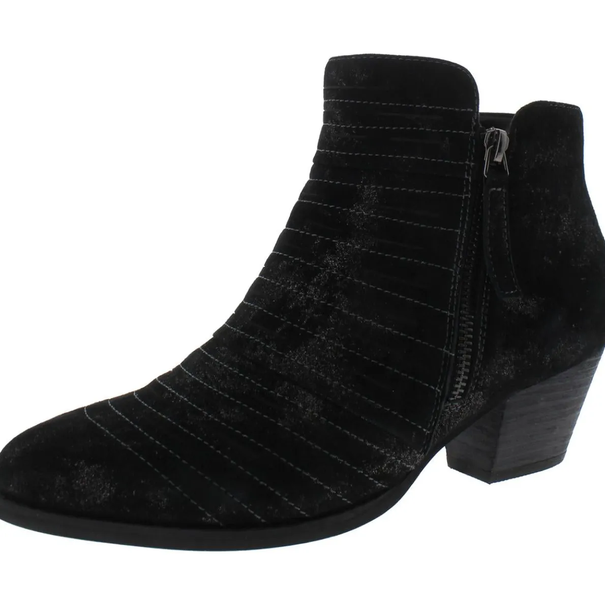 Bellview Suede Embroidered Ankle Boots