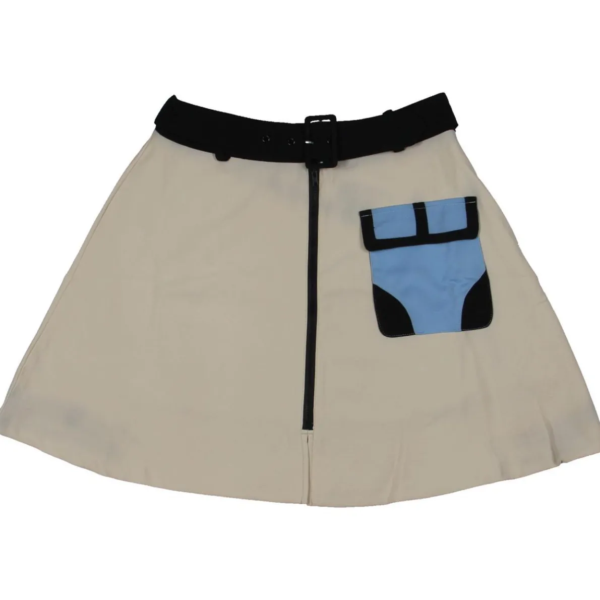 Belted Flare A-Line Skirt
