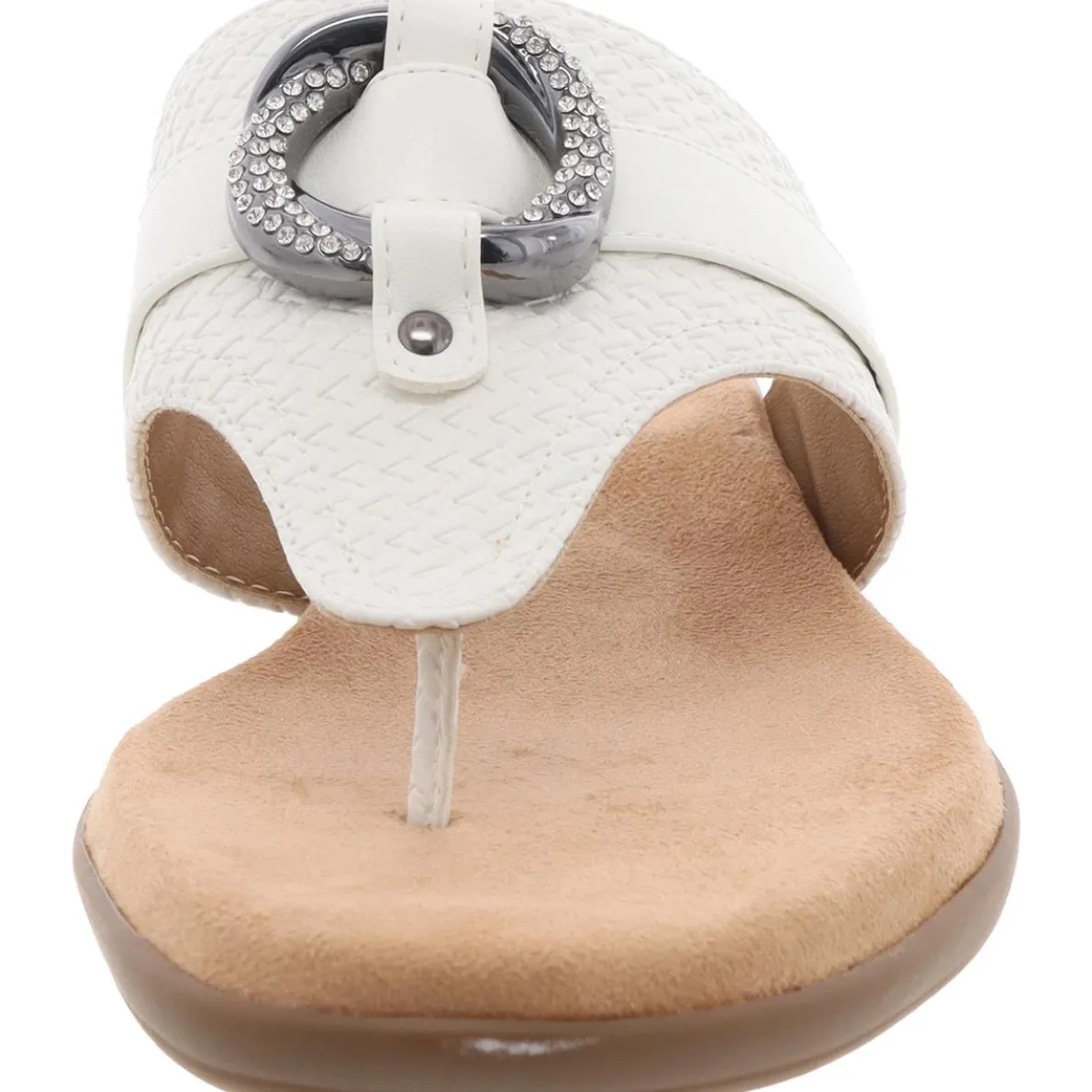 Benedict Faux Leather Thong Sandals