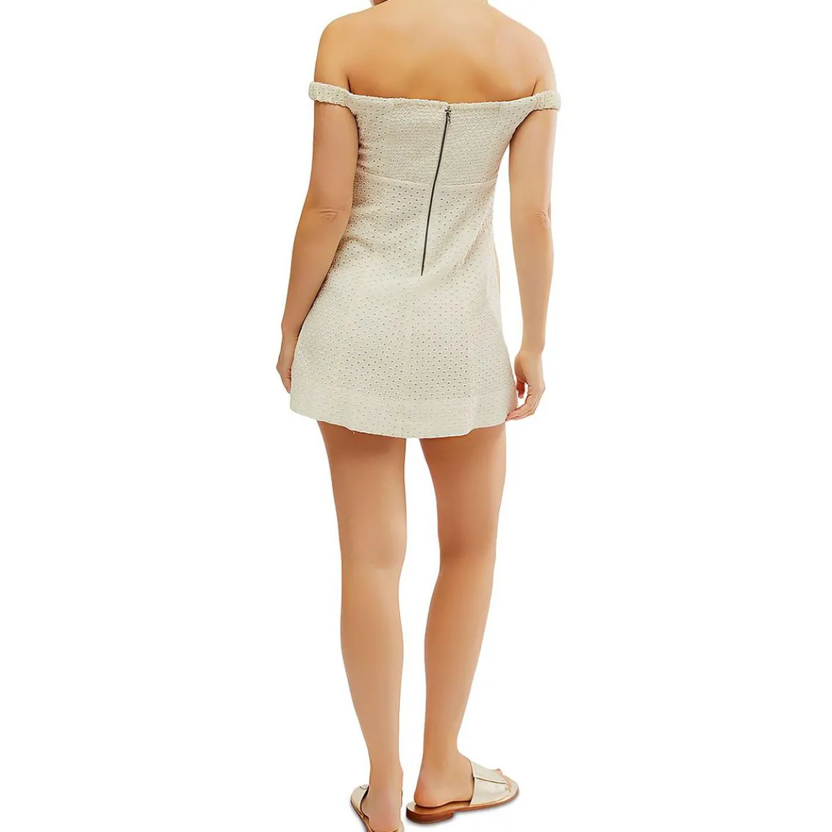 Berry Kiss Off-The-Shoulder Pocket Mini Dress