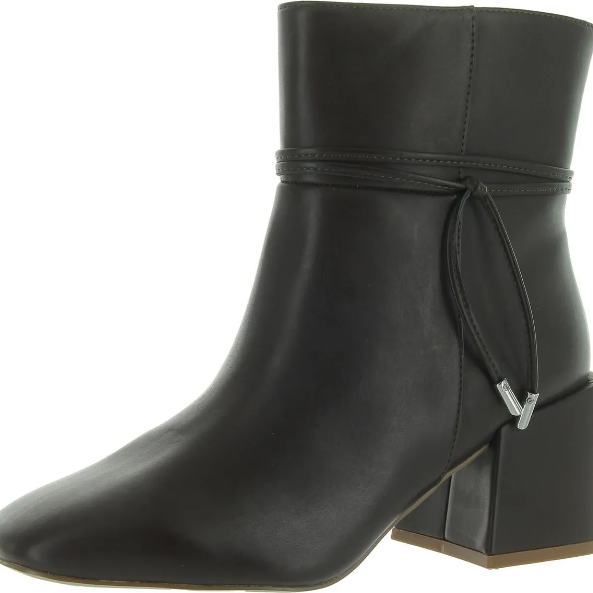 Beverley Faux Leather Square Toe Booties