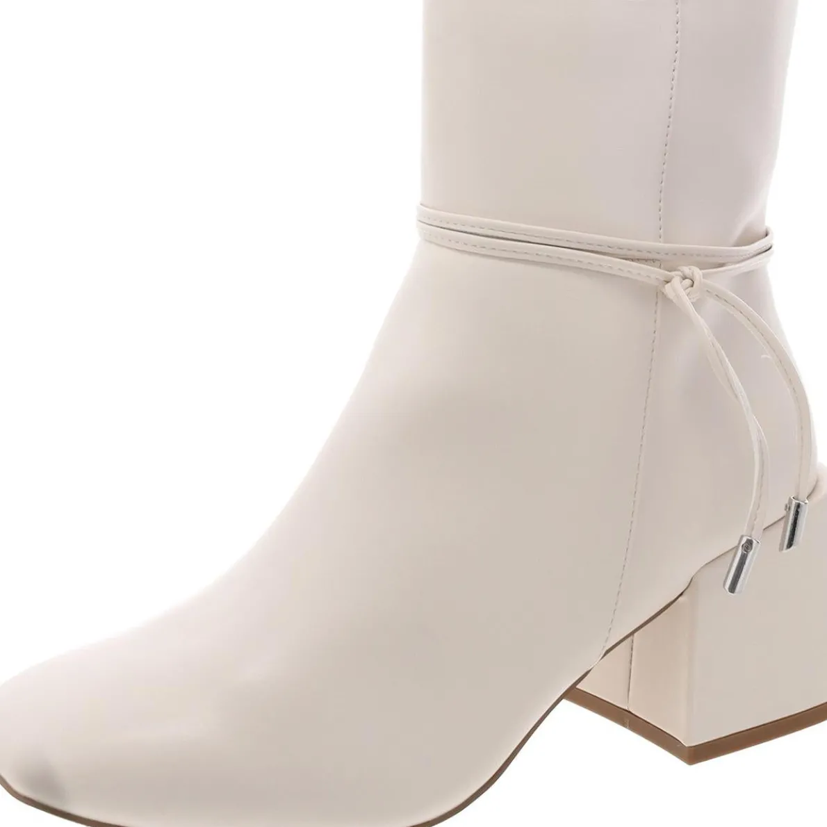 Beverley Faux Leather Square Toe Booties