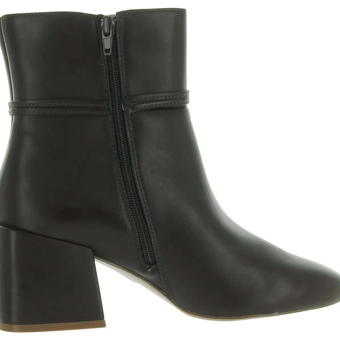 Beverley Faux Leather Square Toe Booties