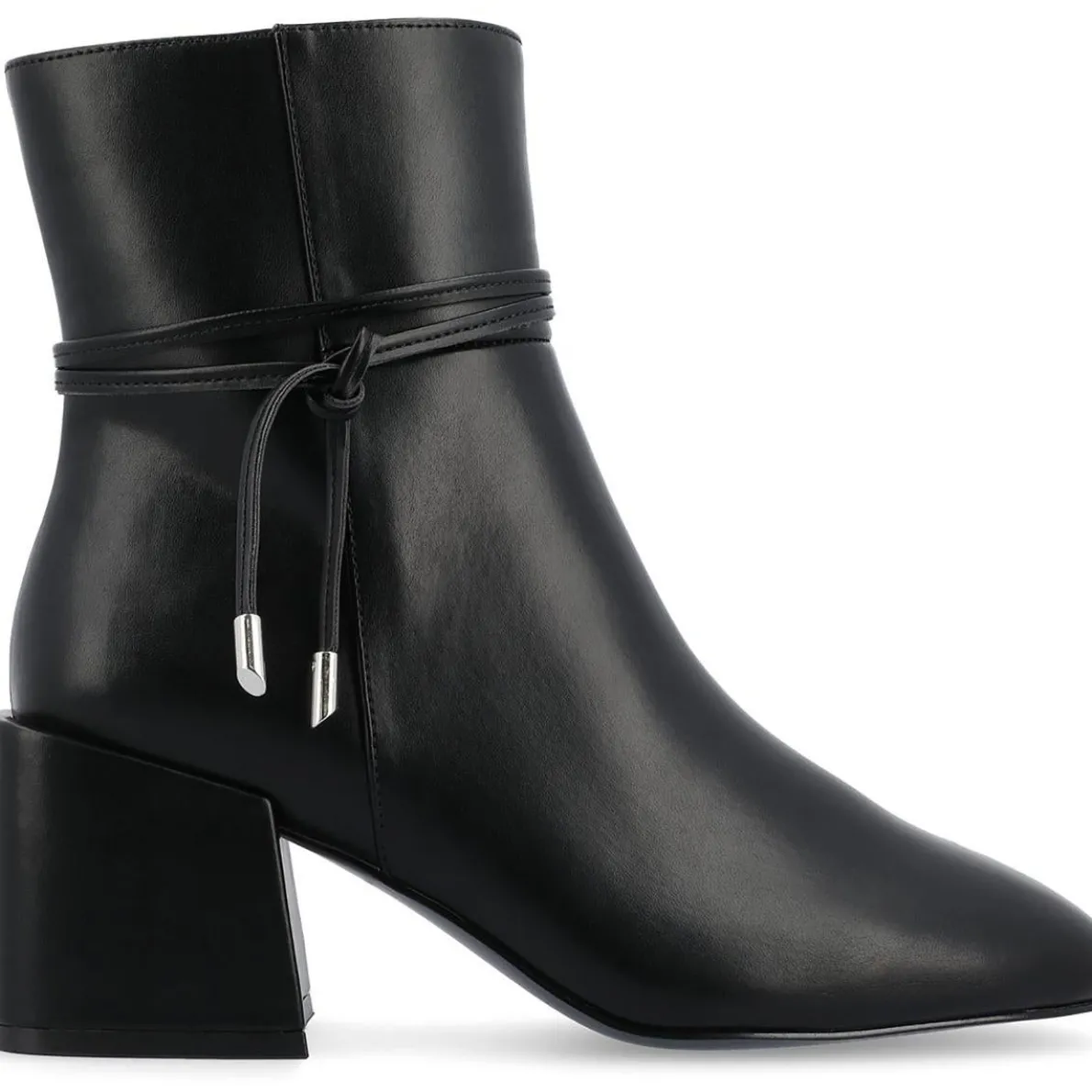 Beverley Faux Leather Square Toe Booties