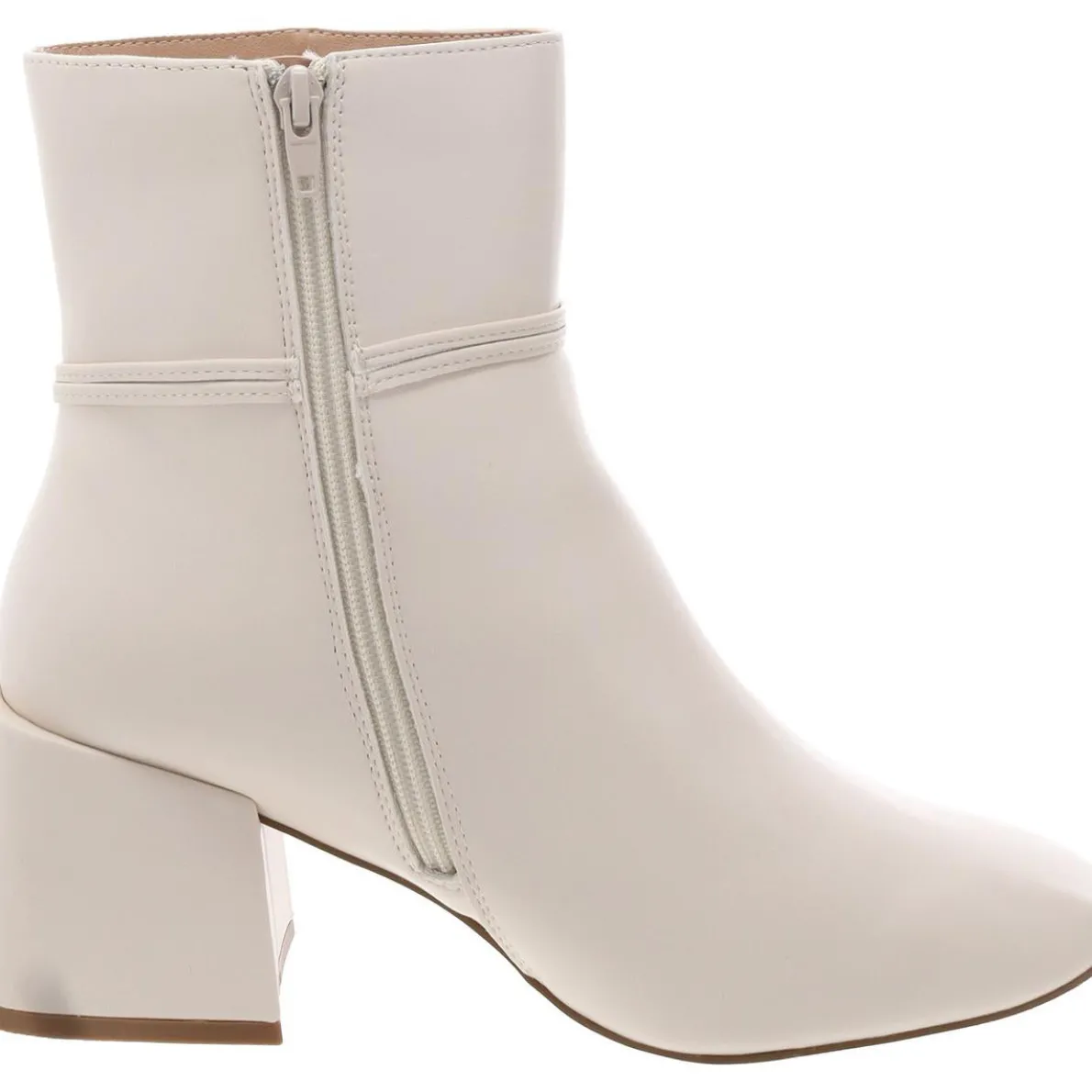 Beverley Faux Leather Square Toe Booties