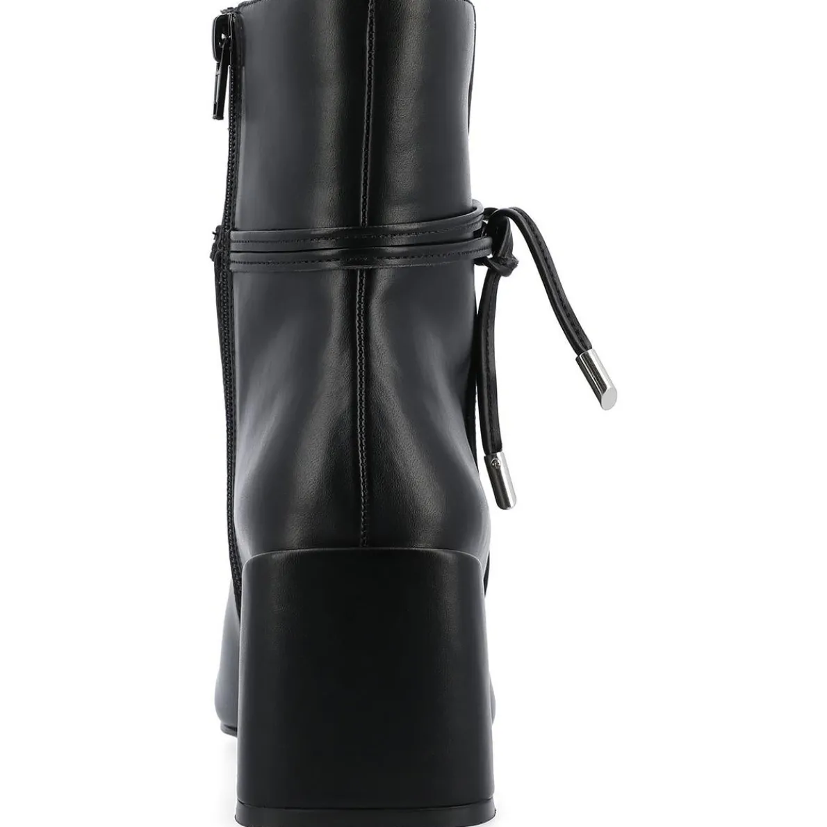 Beverley Faux Leather Square Toe Booties