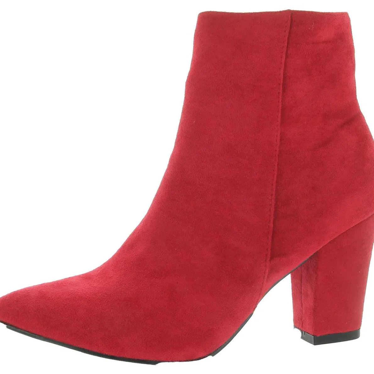 Bhfo Block Heel Pointed Toe Ankle Boots