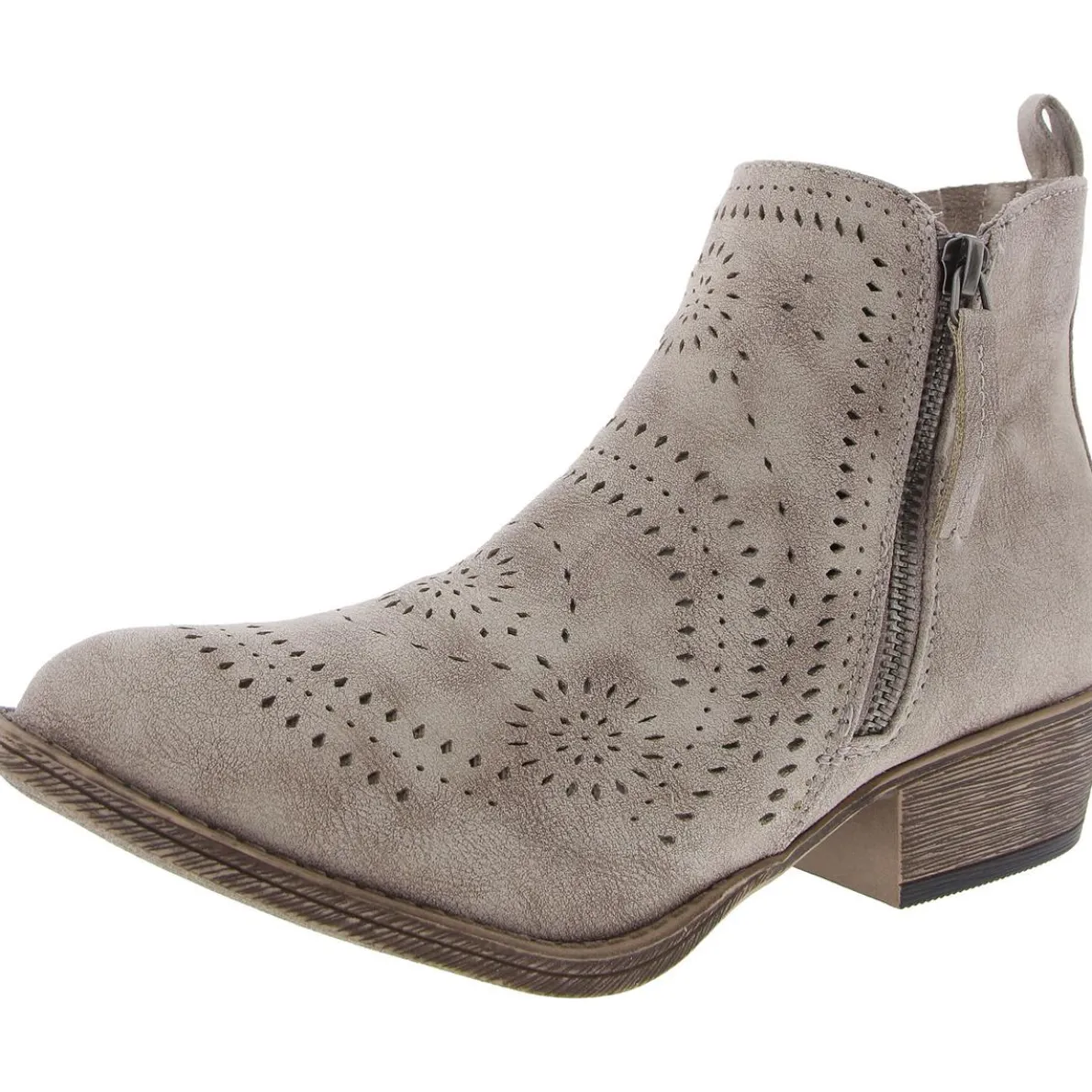 Perforated Ankle Boots