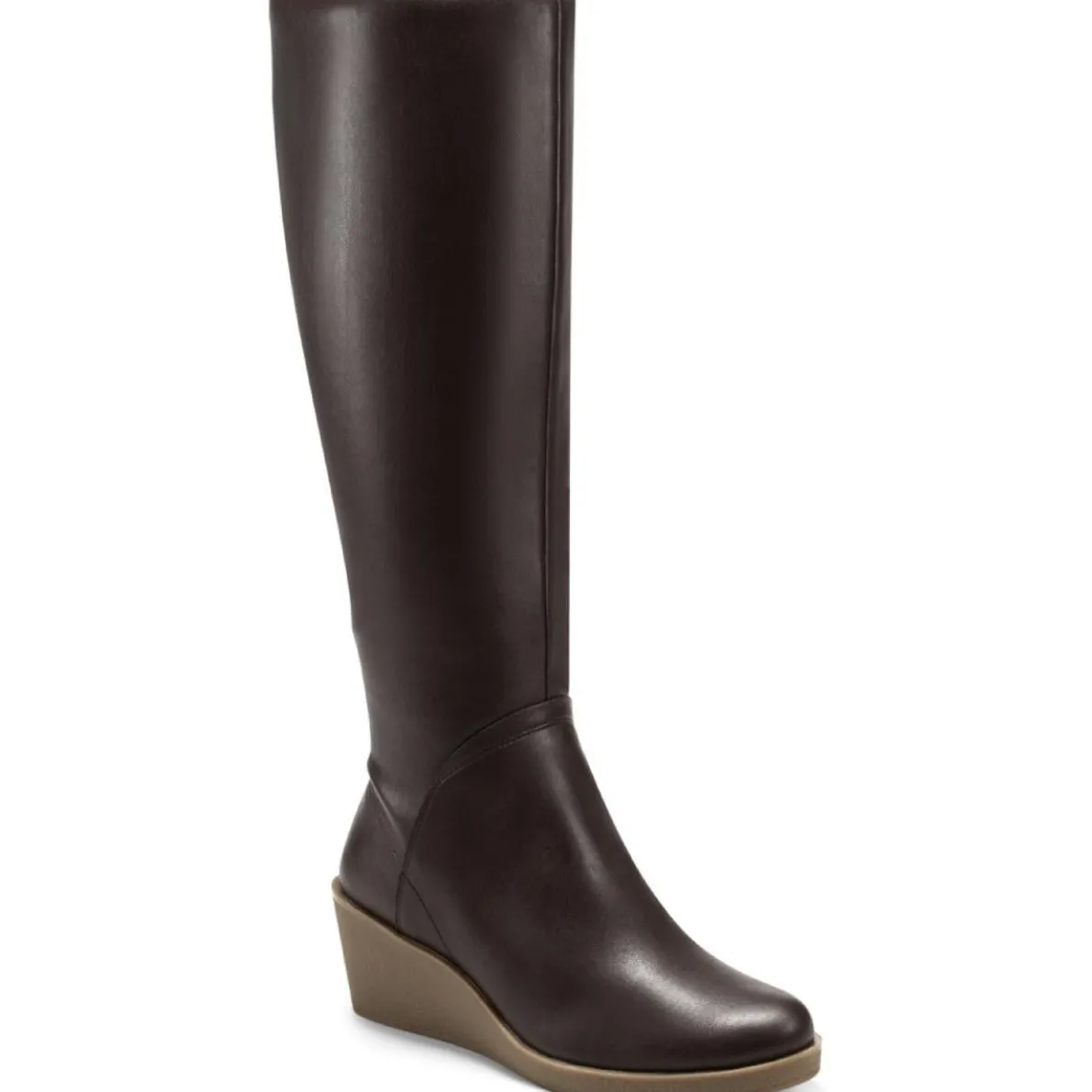 Binocular Double Zipper Tall Knee-High Boots