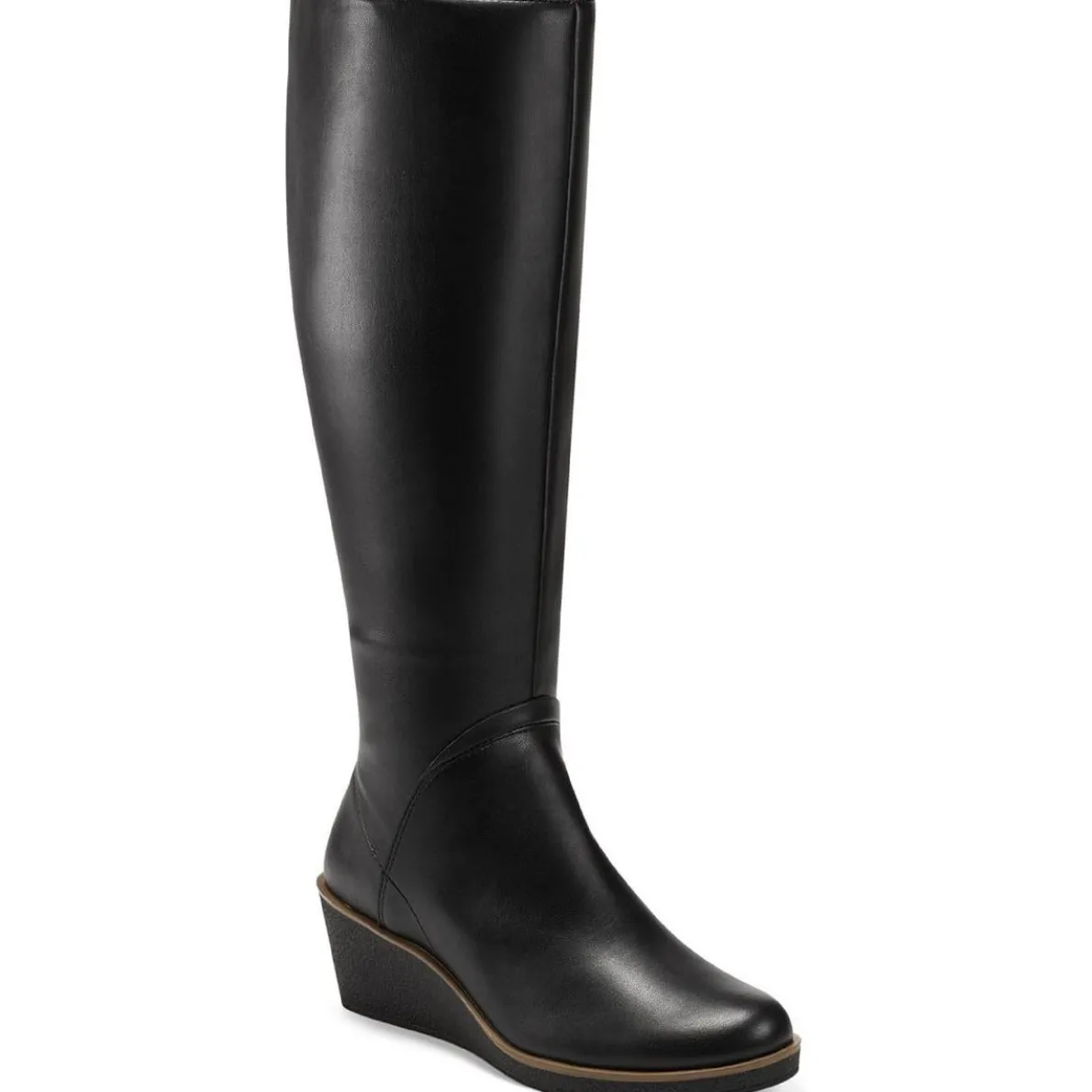 Binocular Suede Cold-Weather Knee-High Boots