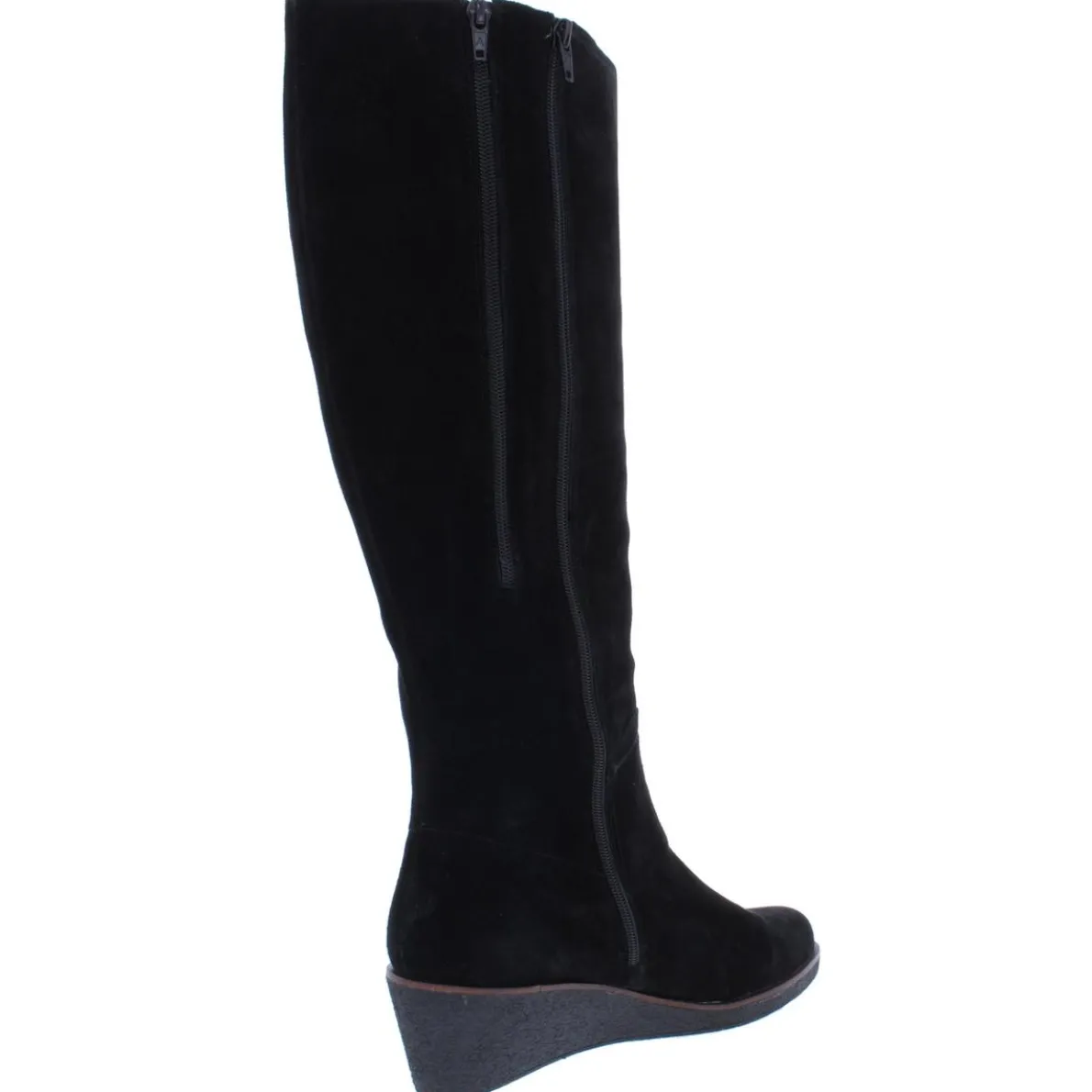 Binocular Suede Cold-Weather Knee-High Boots