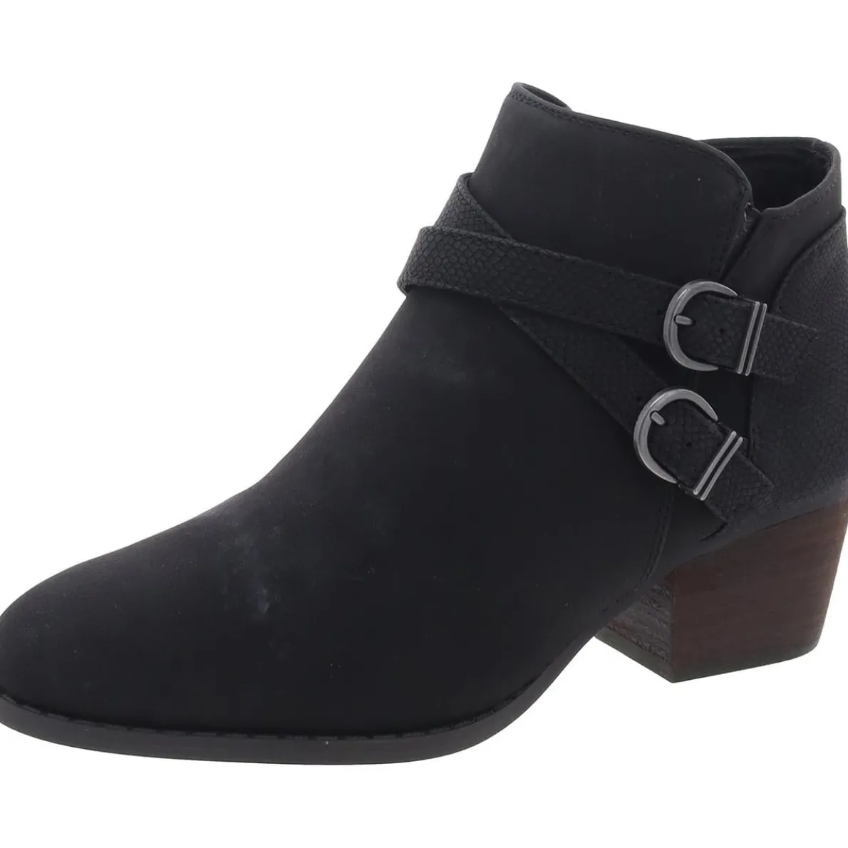 Blaire Zipper Faux Leather Booties