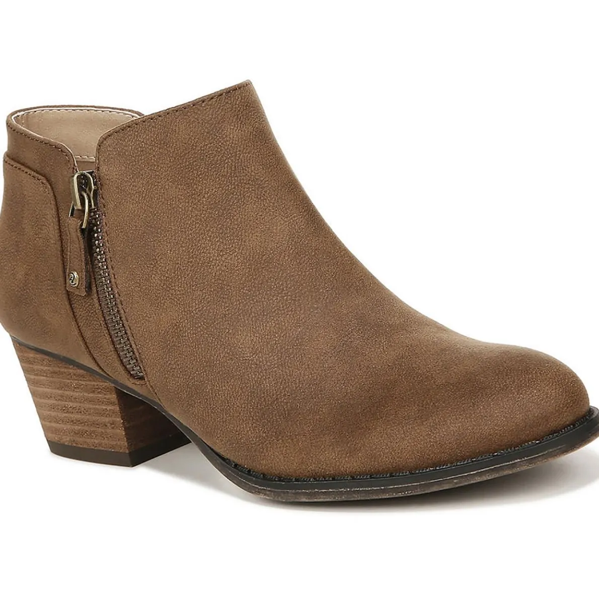Blake Zip Faux Leather Embossed Shooties