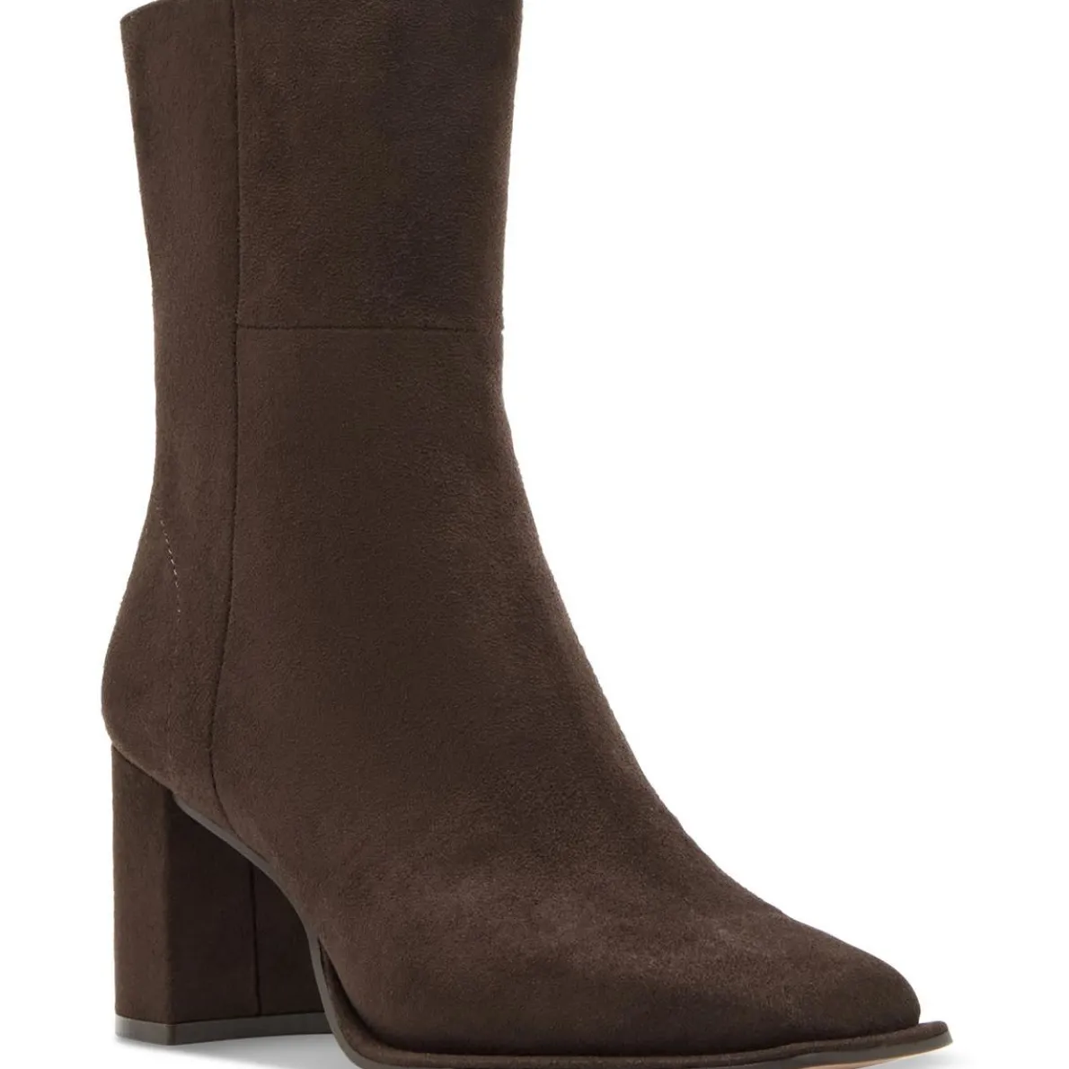 Block Heel Mid-Calf Boots