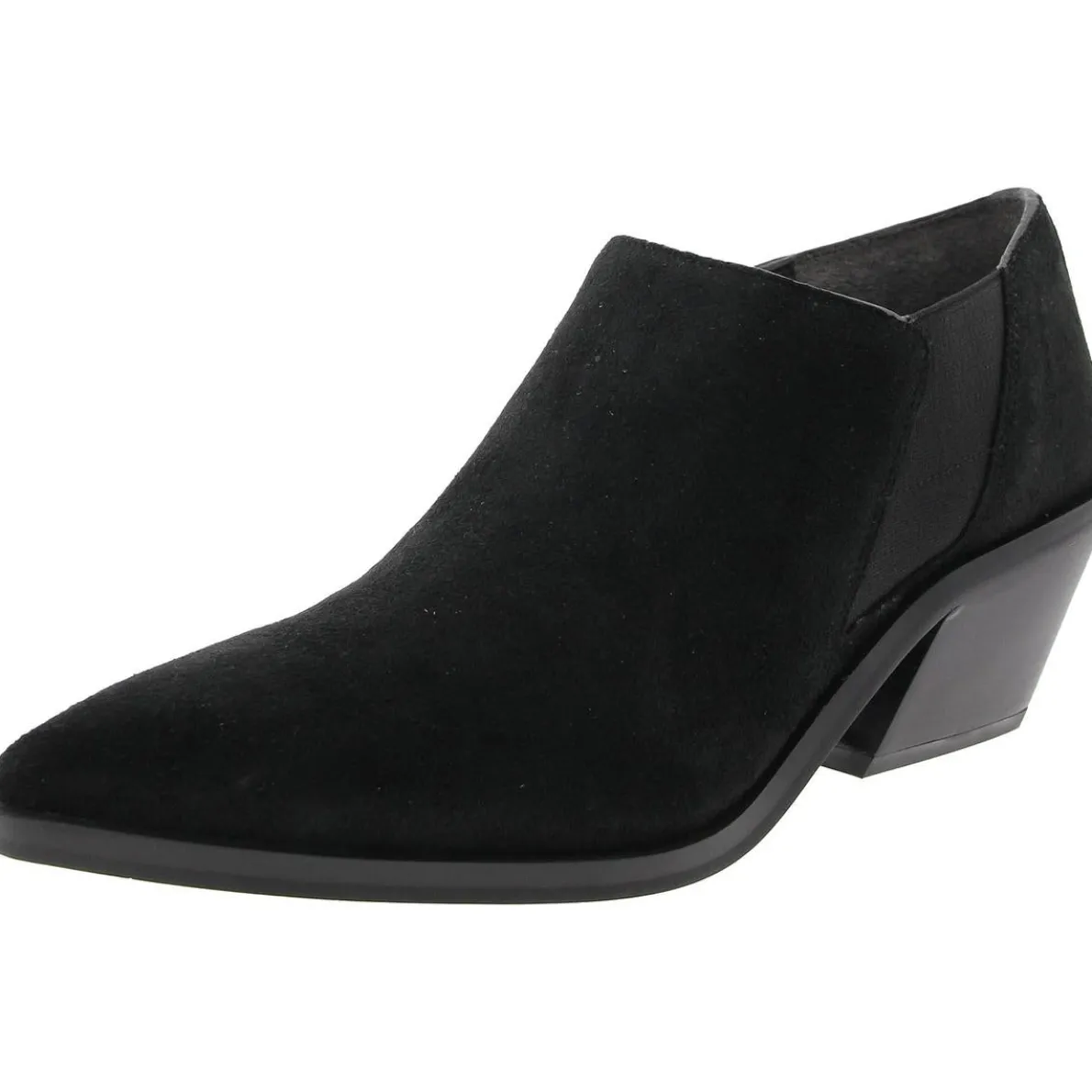 Block Heel Faux Suede Ankle Boots