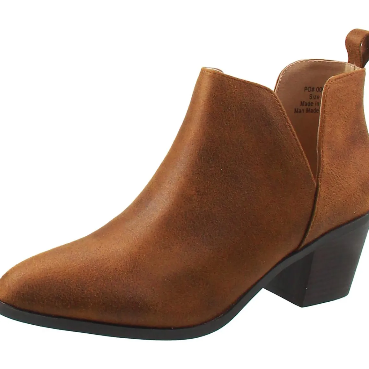 Block Heel Faux Suede Ankle Boots