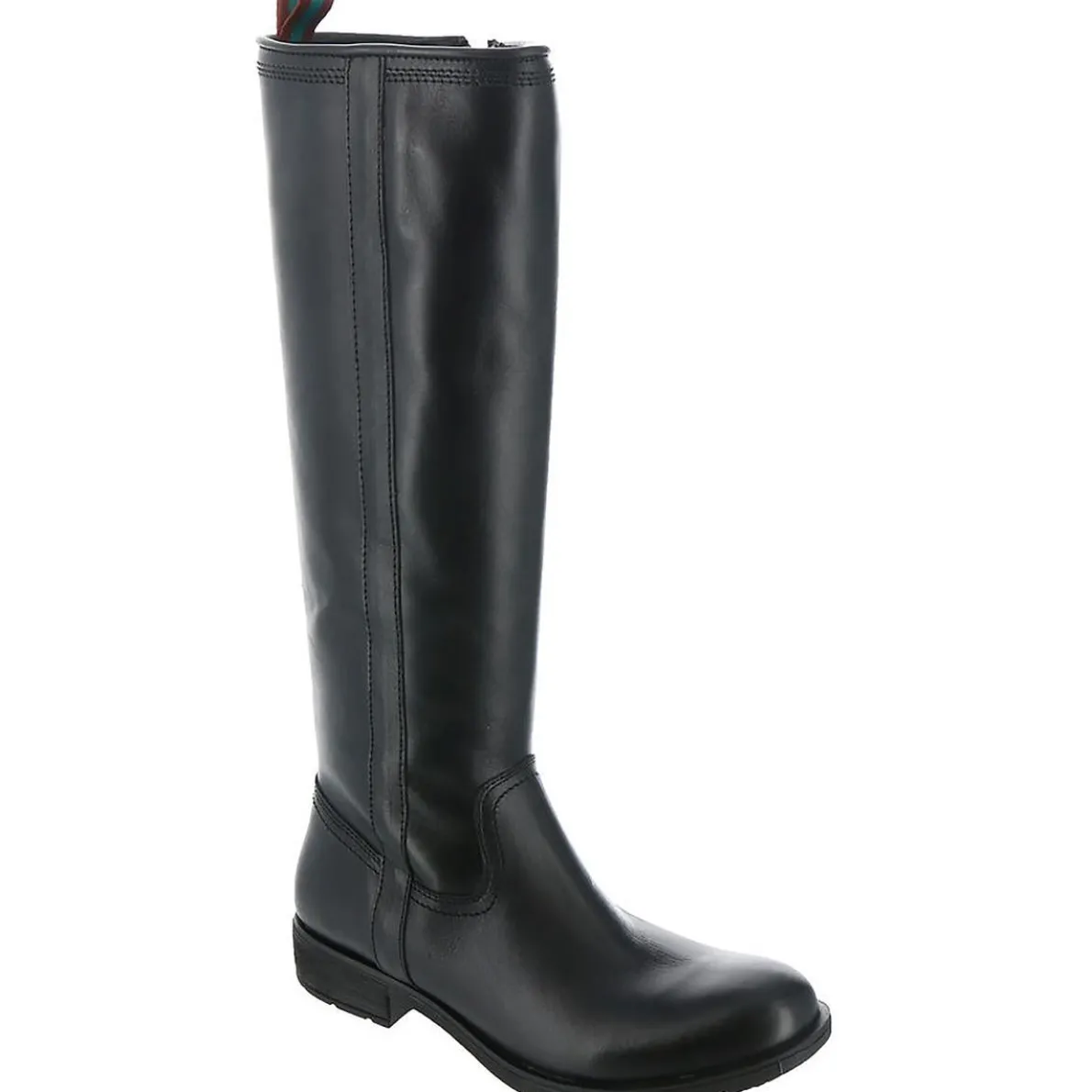 Bluma Zipper Leather Knee-High Boots