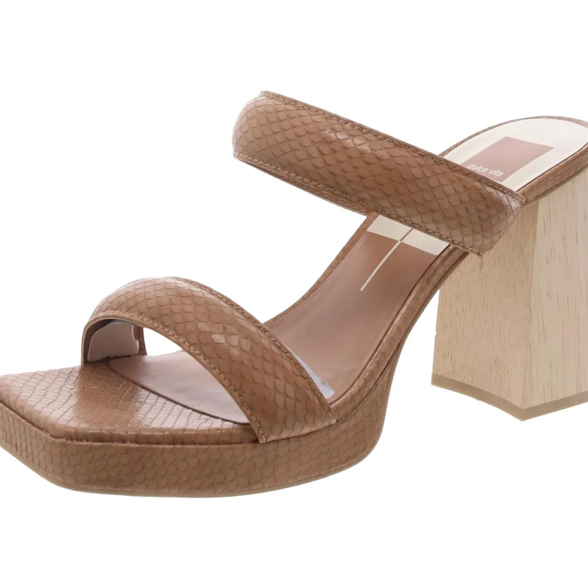 Atlas Slip On Open Toe Heels