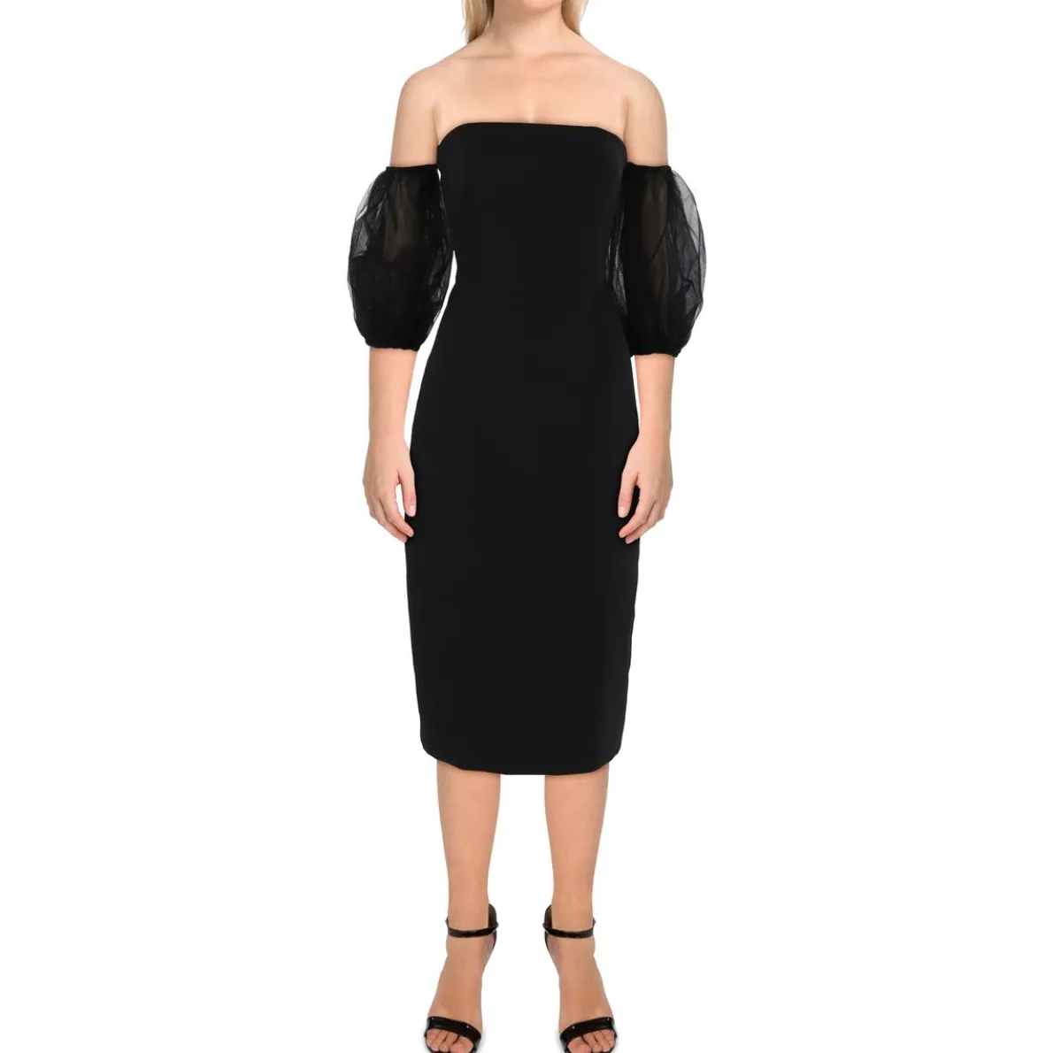 Bodycon Puff Sleeve Mini Dress