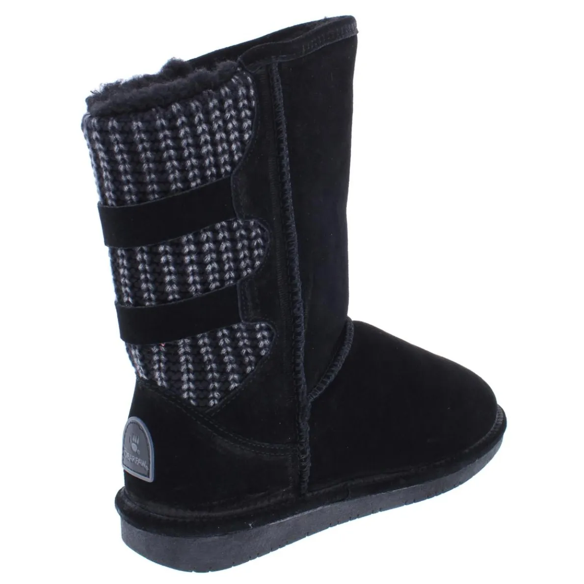 Boshie Knit Suede Sheepskin Boots