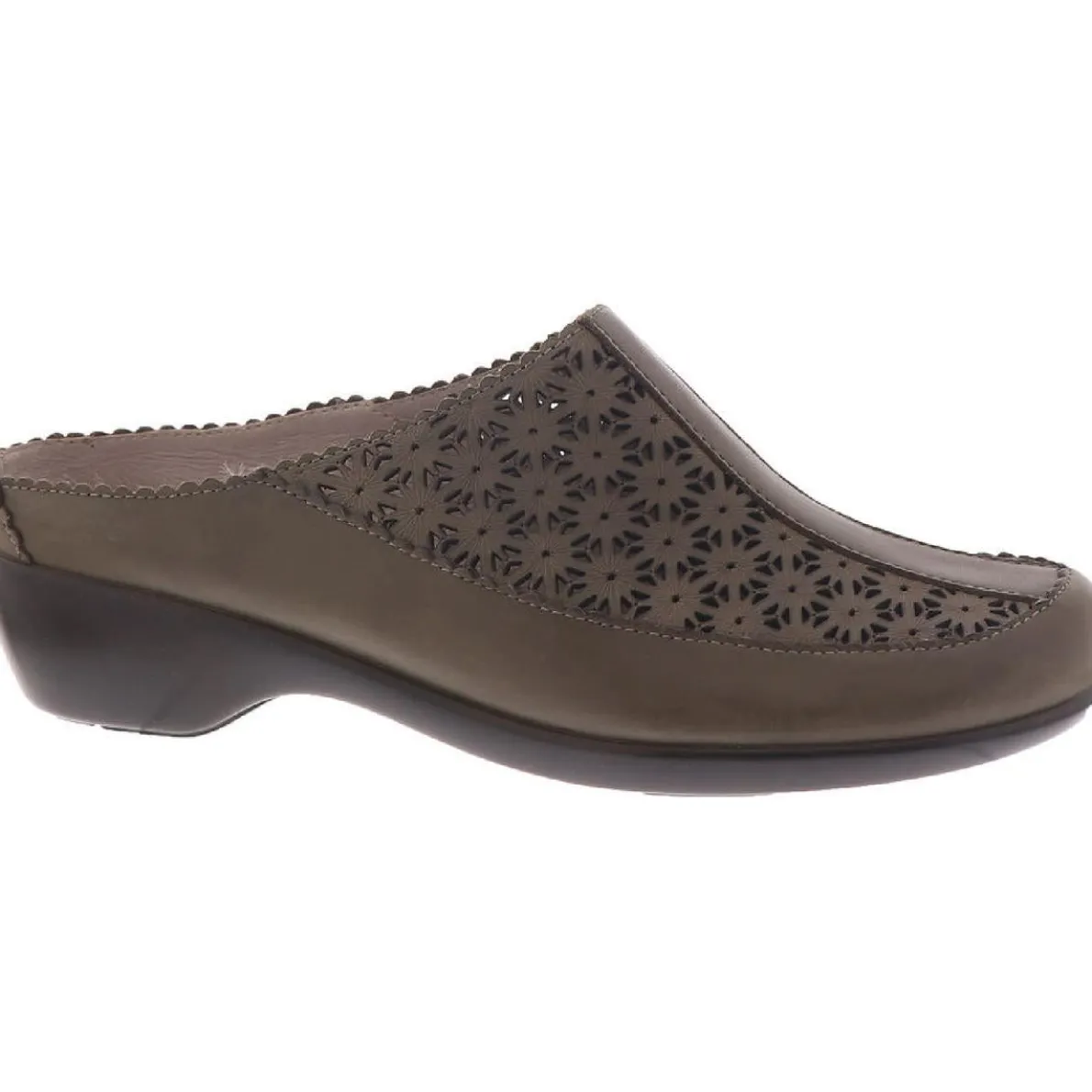 Dusk Leather Slip On Mules