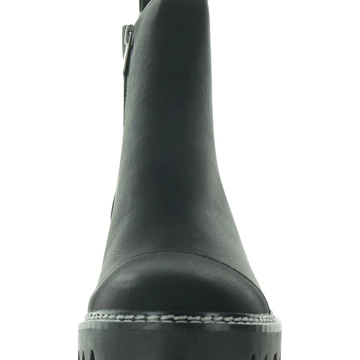 B4RE01 Water Resistant Faux Fur Motorcycle Boots