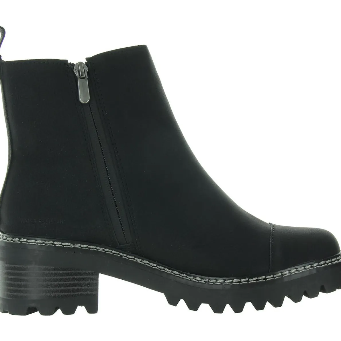 B4RE01 Water Resistant Faux Fur Motorcycle Boots