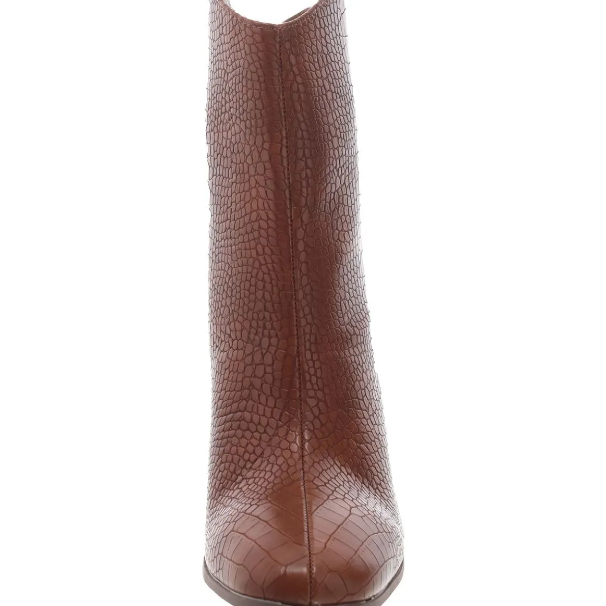 Brekinn Faux Leather Block Heel Mid-Calf Boots