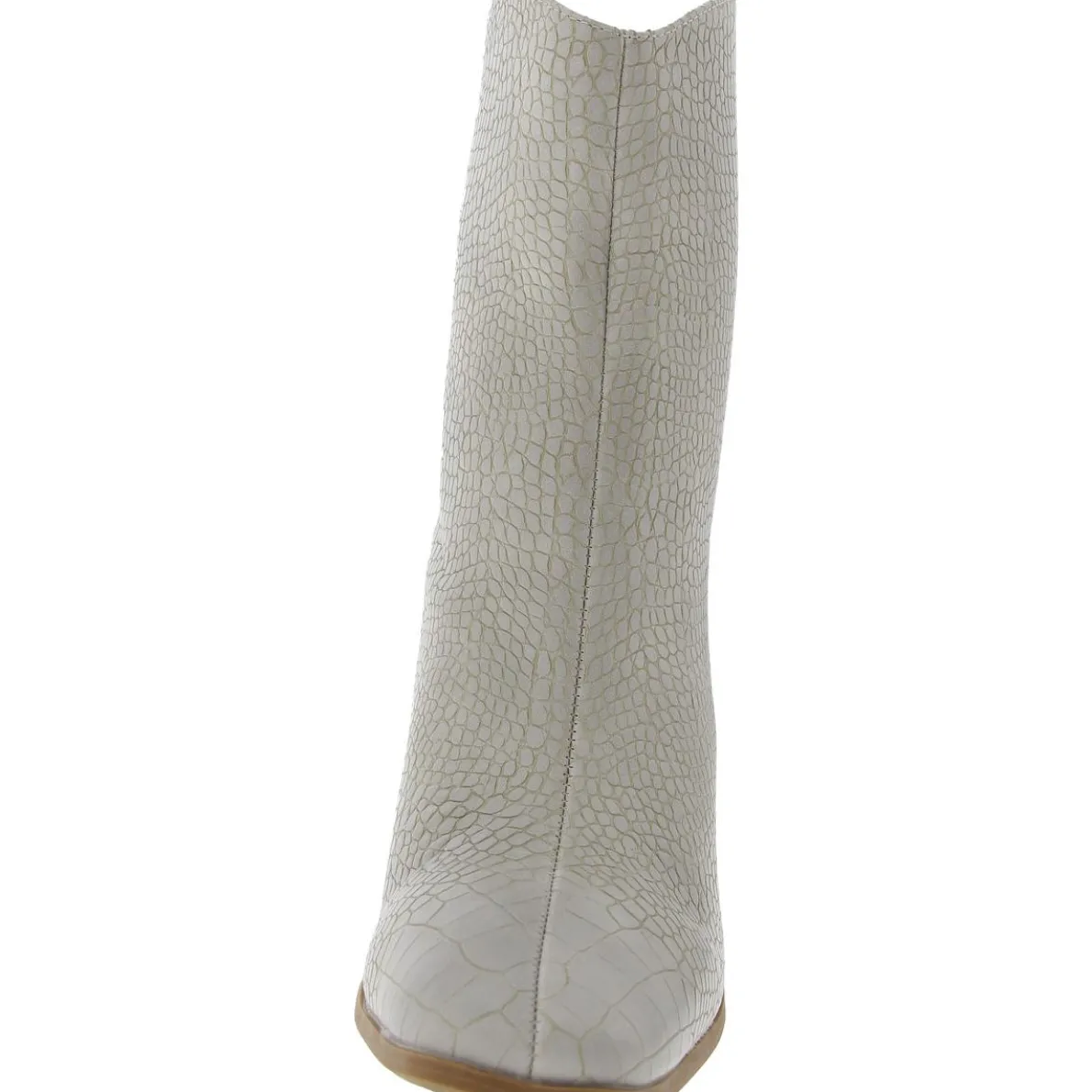 Brekinn Faux Leather Block Heel Mid-Calf Boots