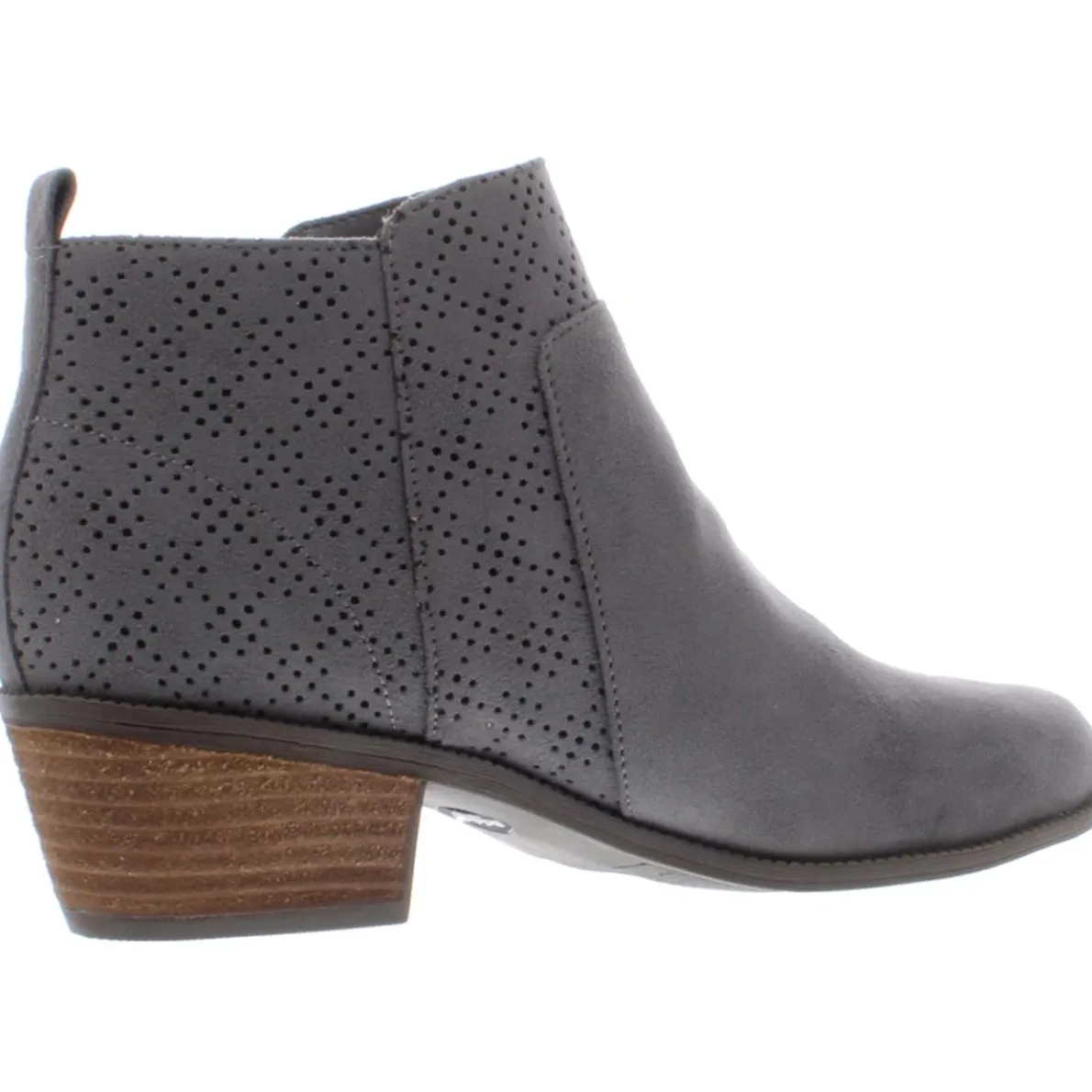 Brianna Faux Suede Stacked Heel Booties