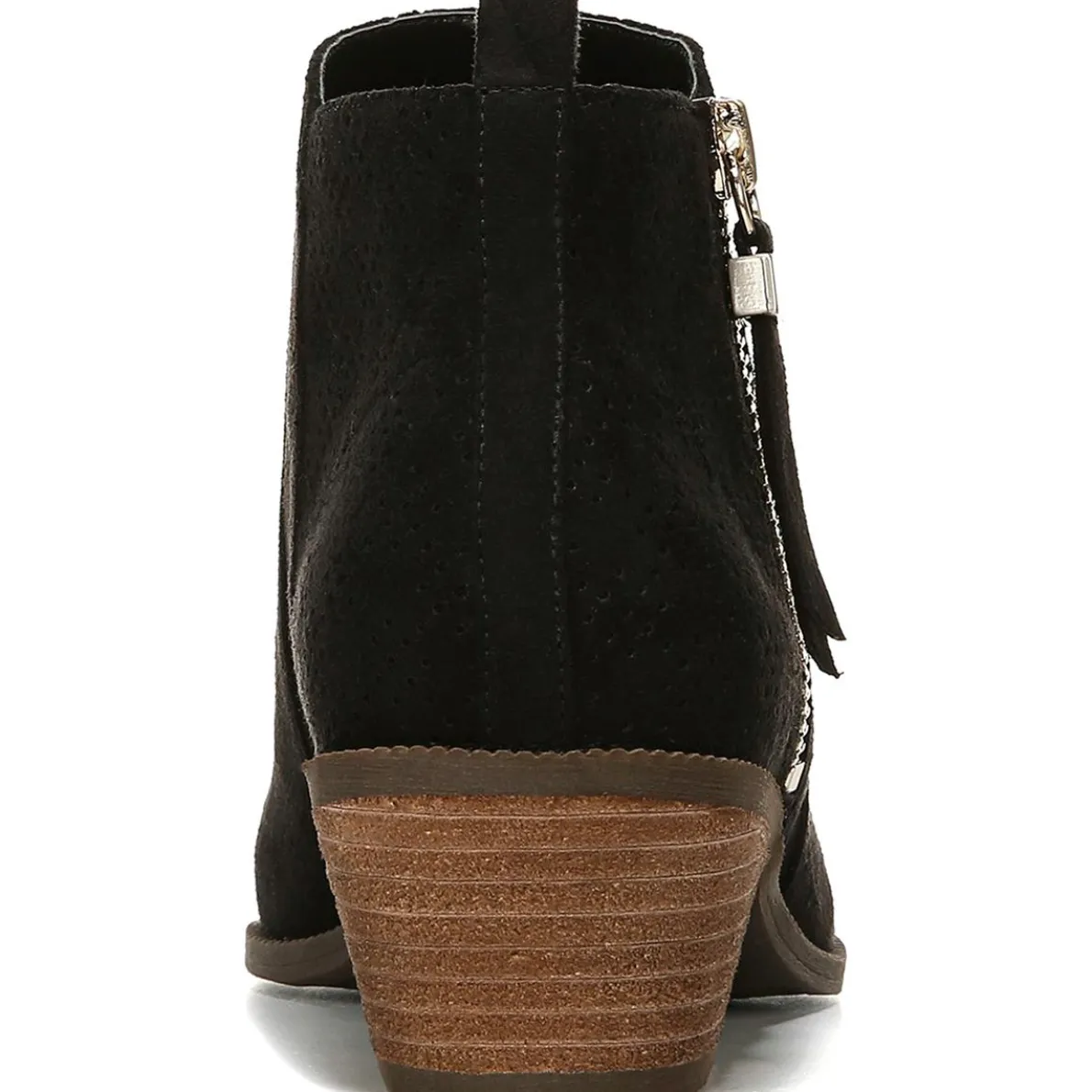 Brianna Faux Suede Stacked Heel Booties