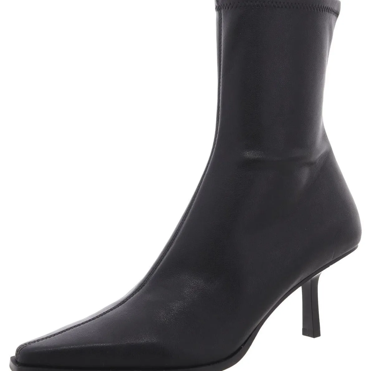 Brianne Zipper Faux Leather Ankle Boots
