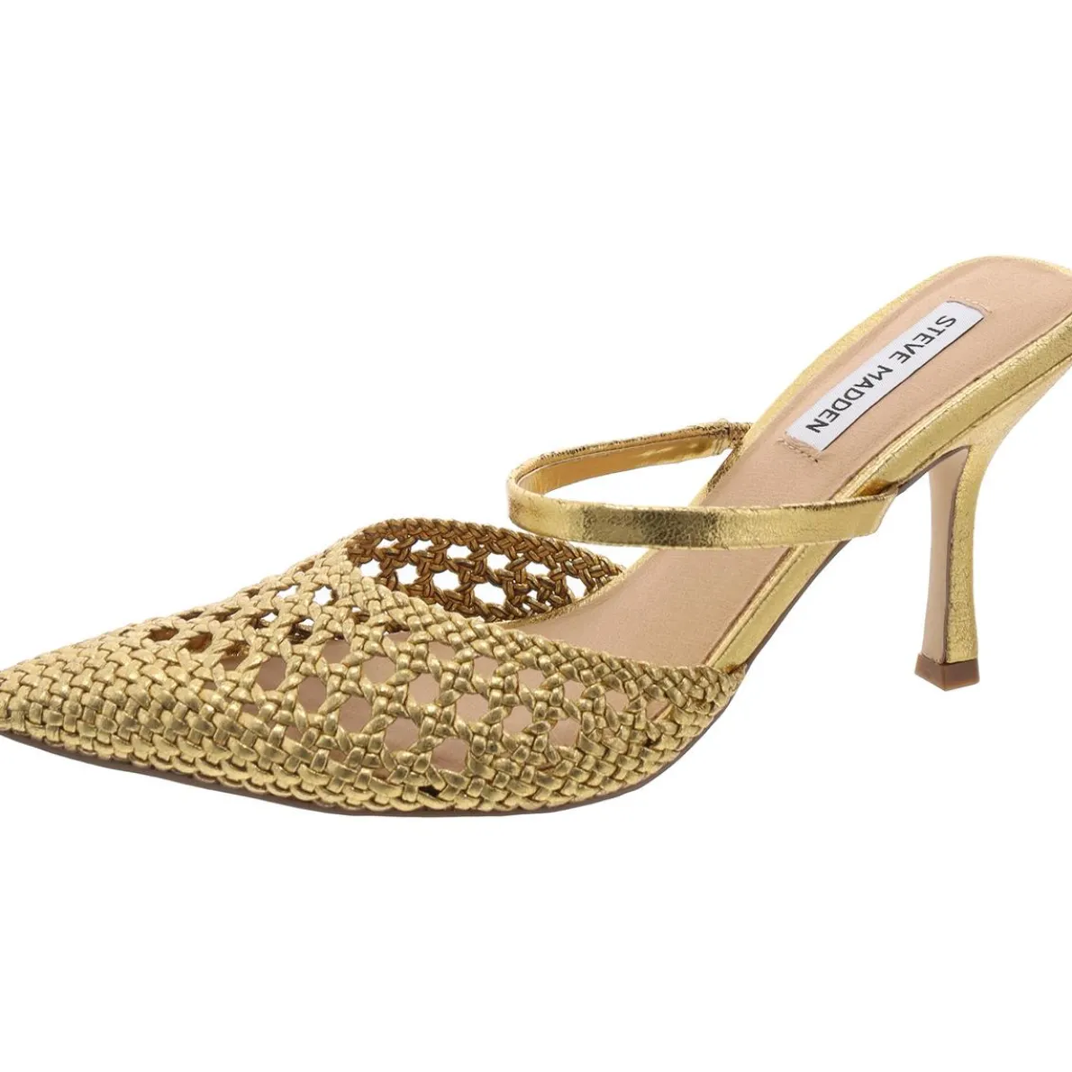 Brinley Metallic Leather Slide