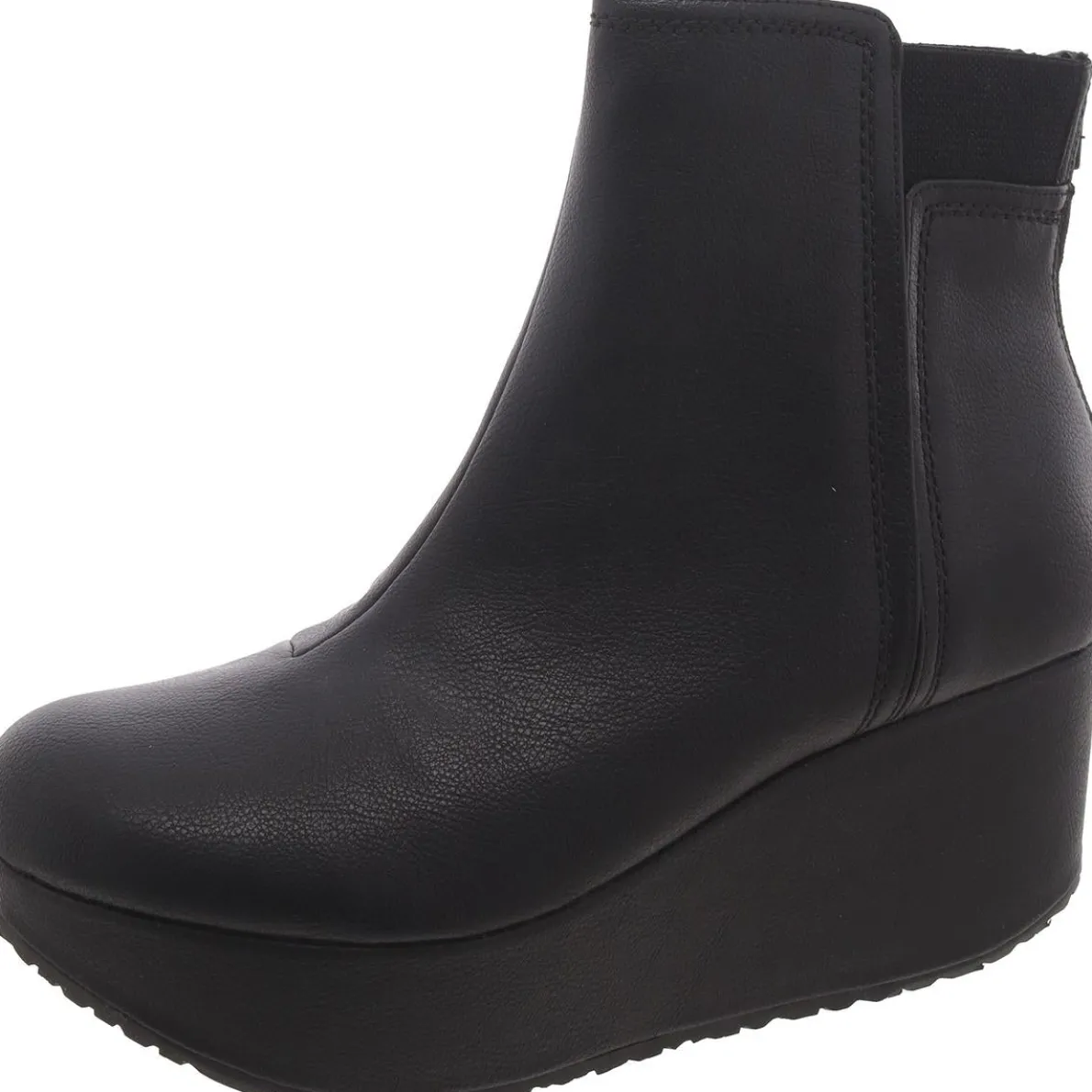 Brittany Wedge Round Toe Mid-Calf Boots