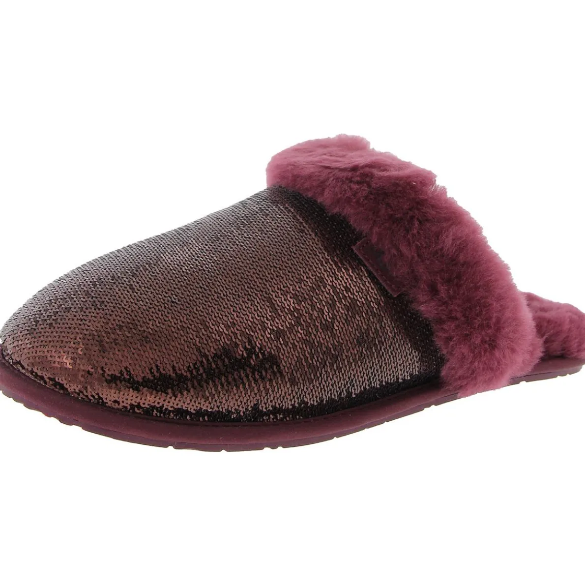 Faux Fur Lined Slide Slippers
