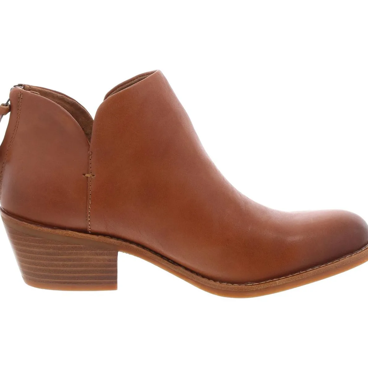 ANGELICA Leather Block Heel Shooties