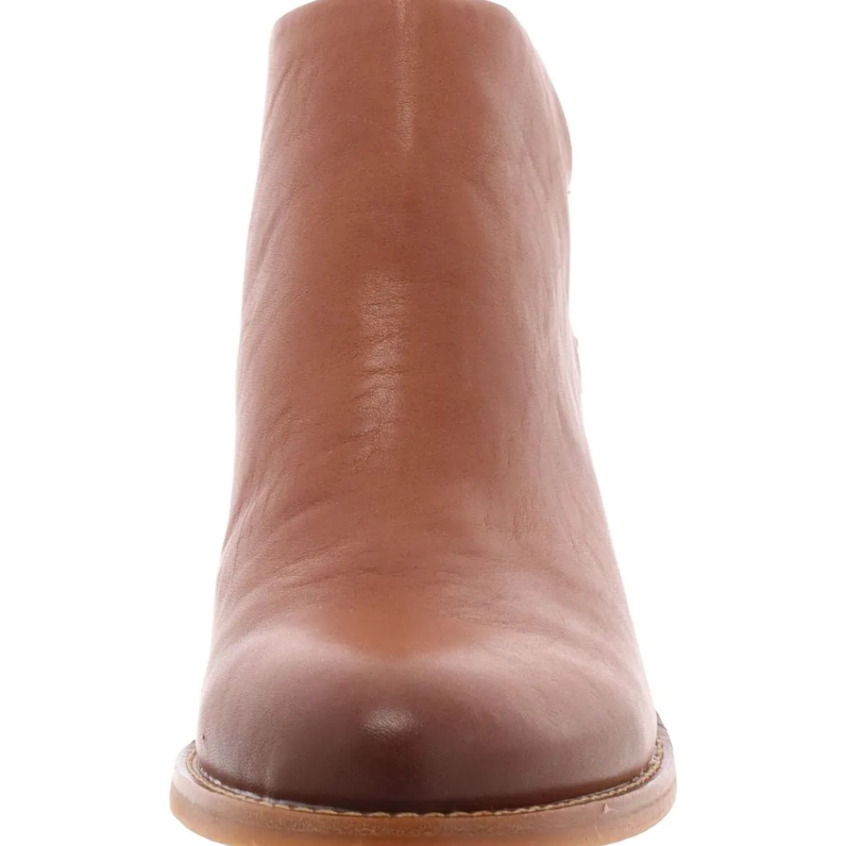 ANGELICA Leather Block Heel Shooties