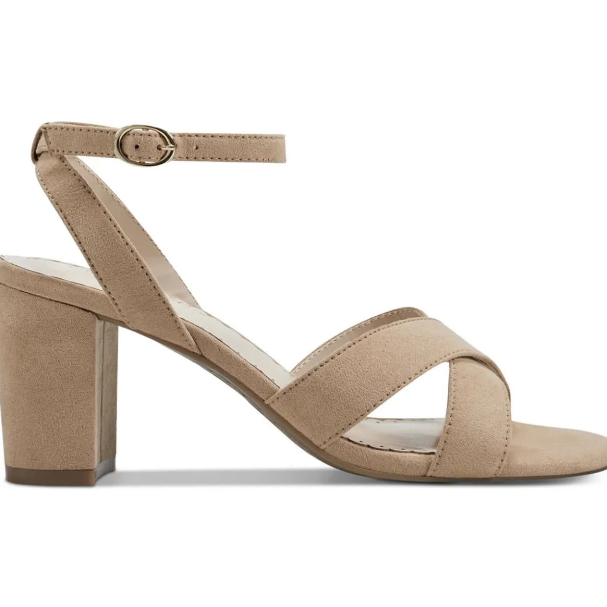 Kyraa Faux Suede Dressy Block Heels