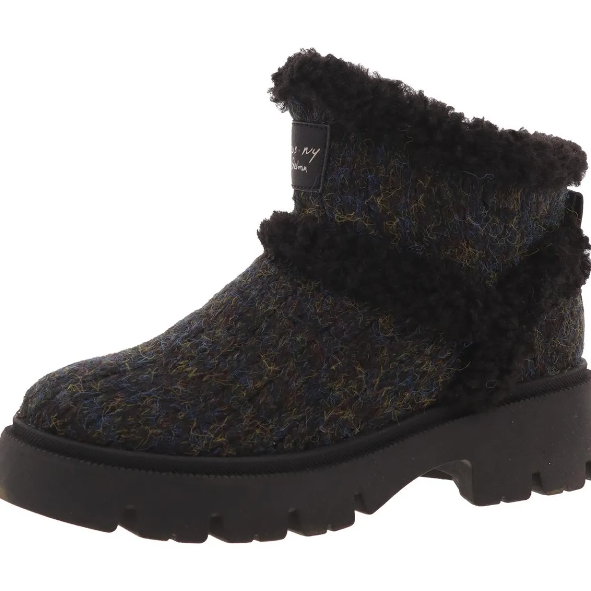 Claire Faux Fur Knit Booties
