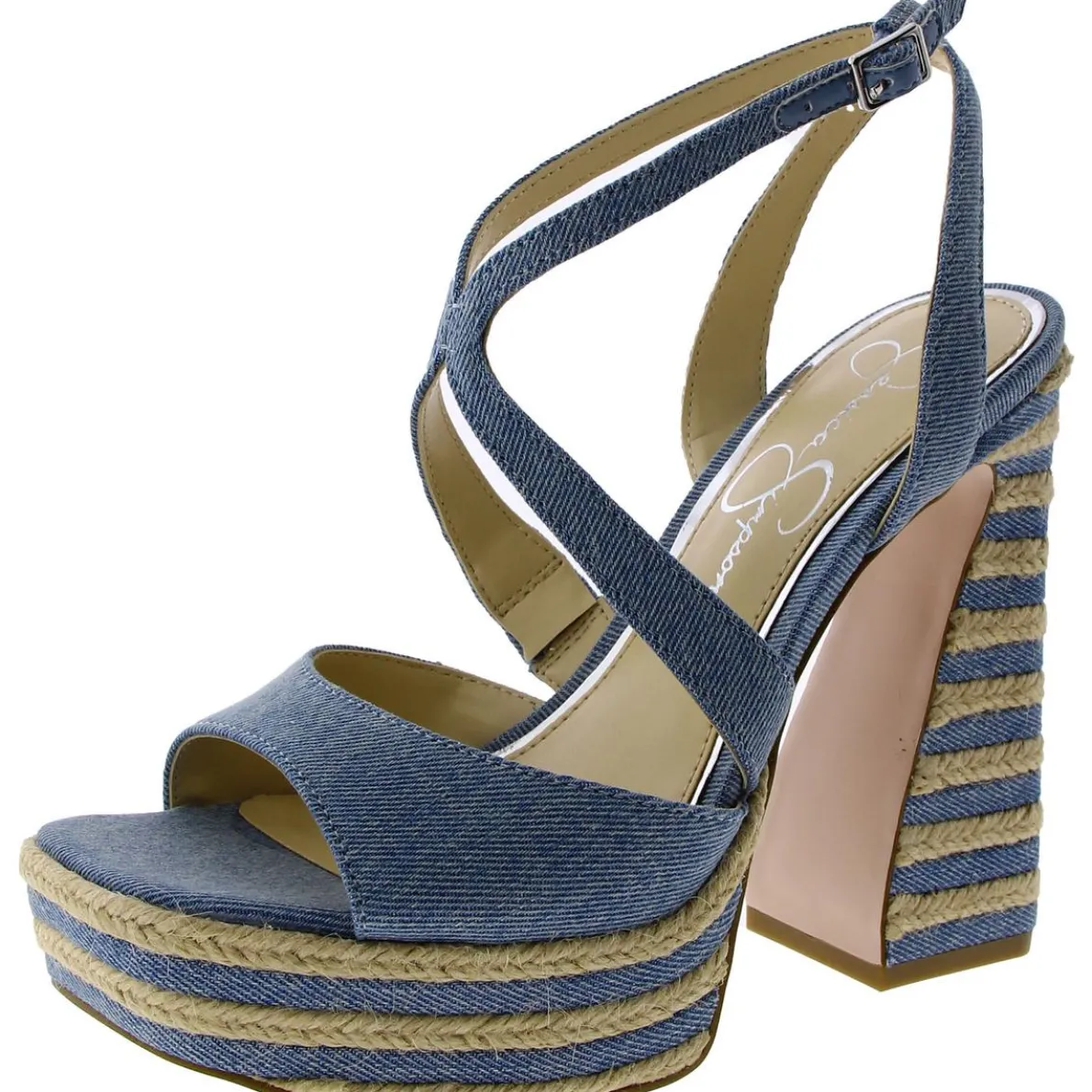 DOSIA 2 Denim Espadrille Platform Sandals