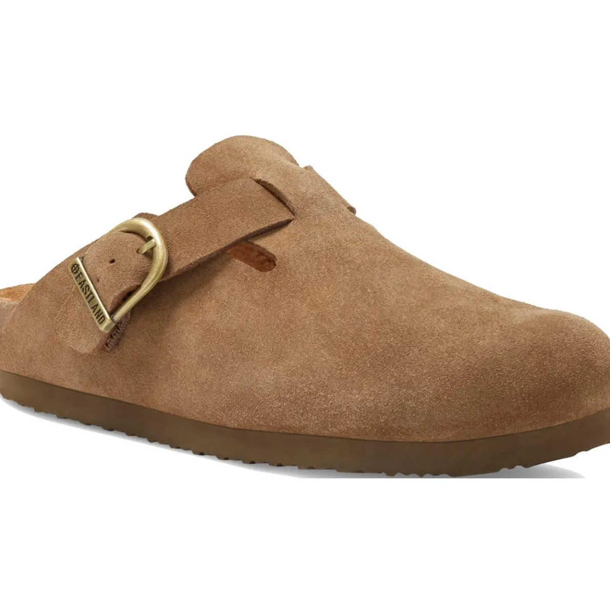 Gina Buckle Flats Mules