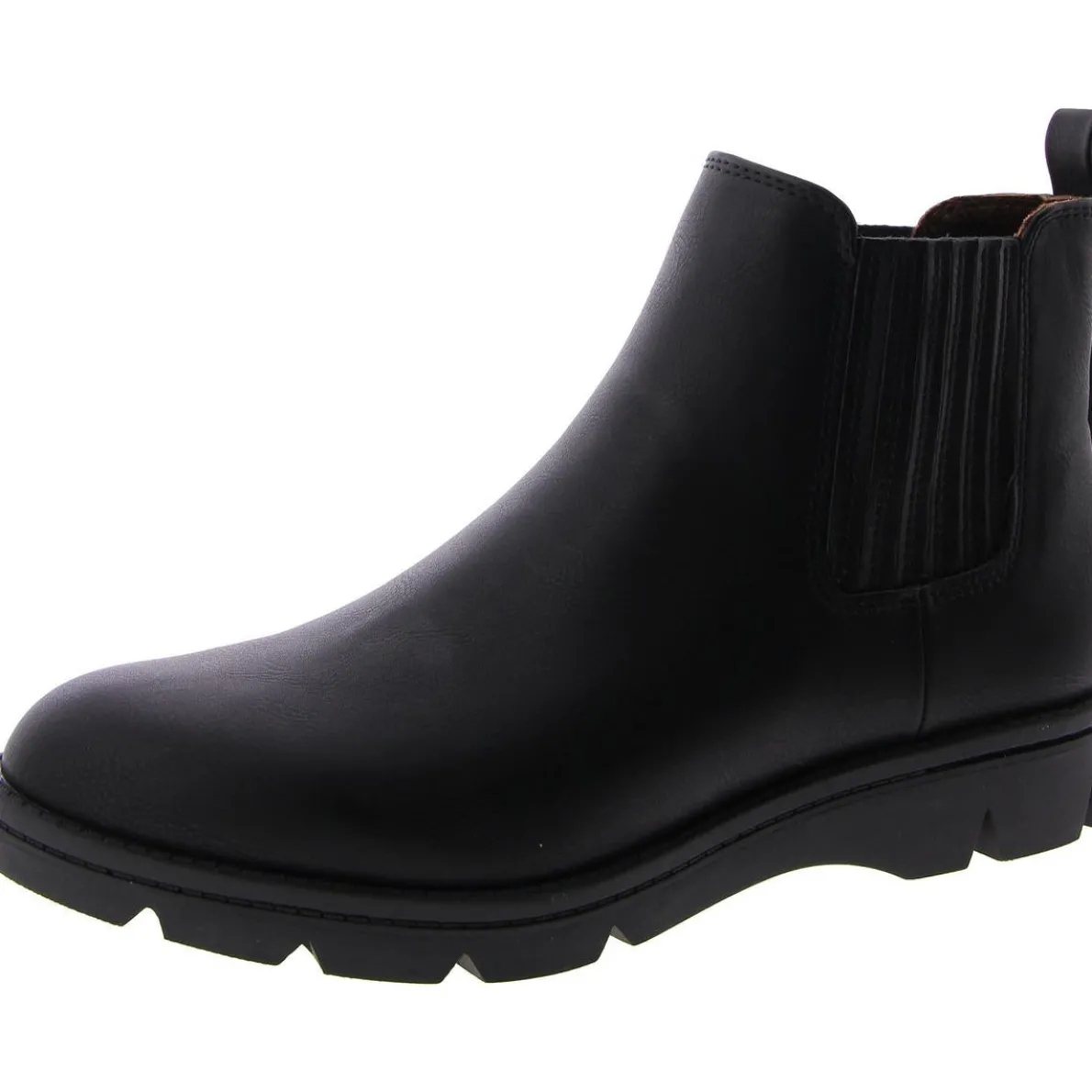 ERIN Faux Leather Laceless Ankle Boots