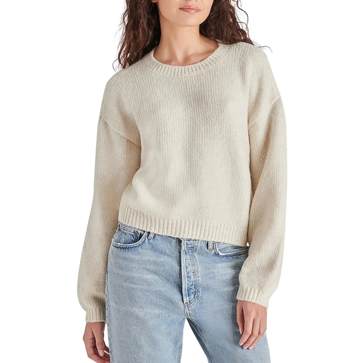 Cable Knit Casual Crewneck Sweater