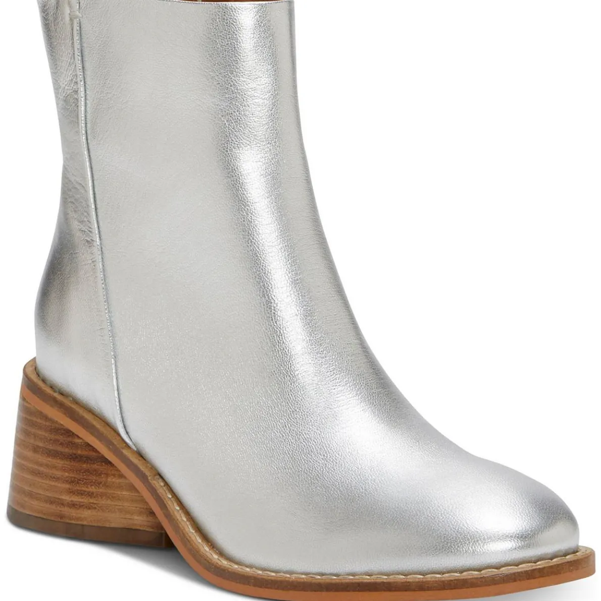 CADDIER Leather Zipper Ankle Boots