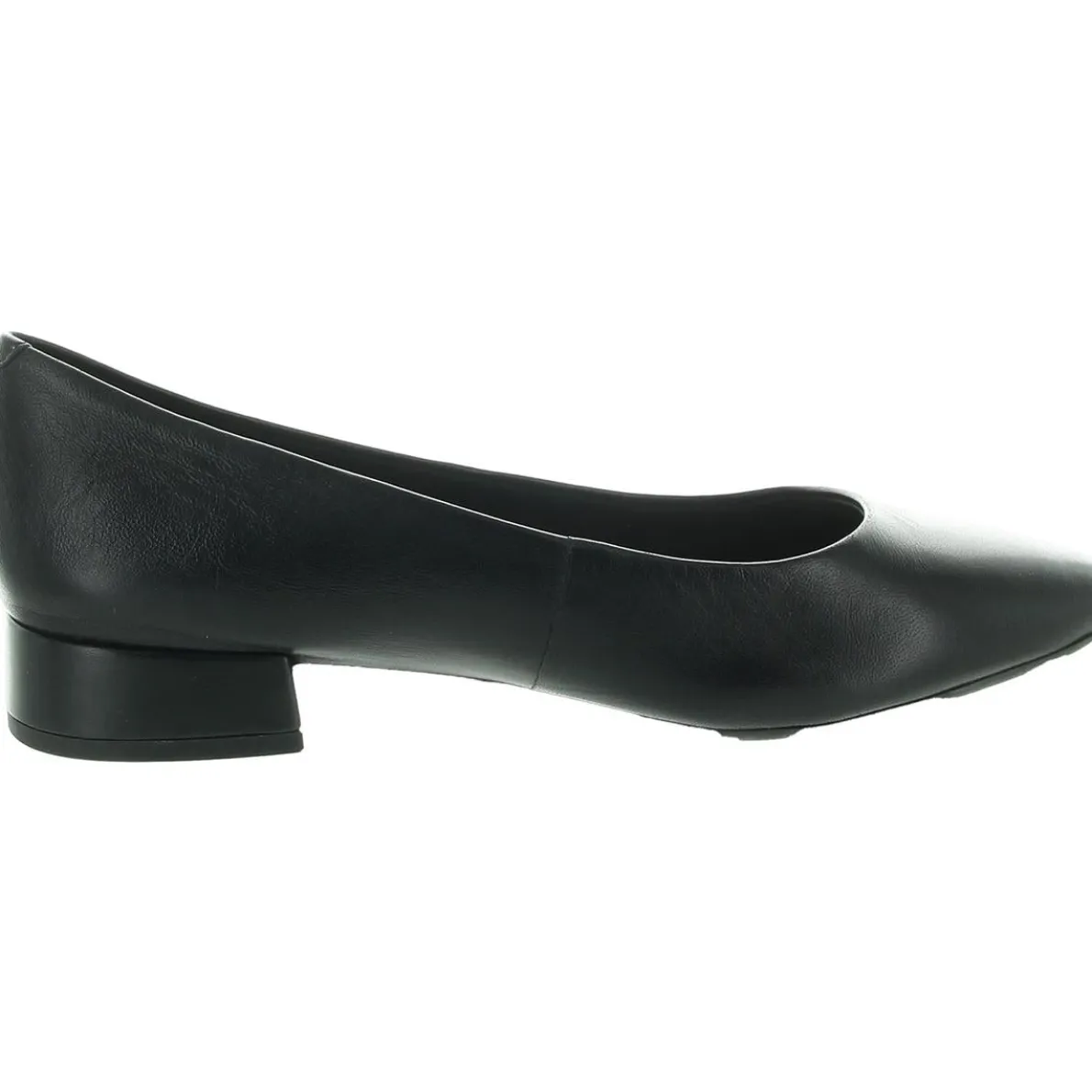 Caldise Leather Block Heel Kitten Heels