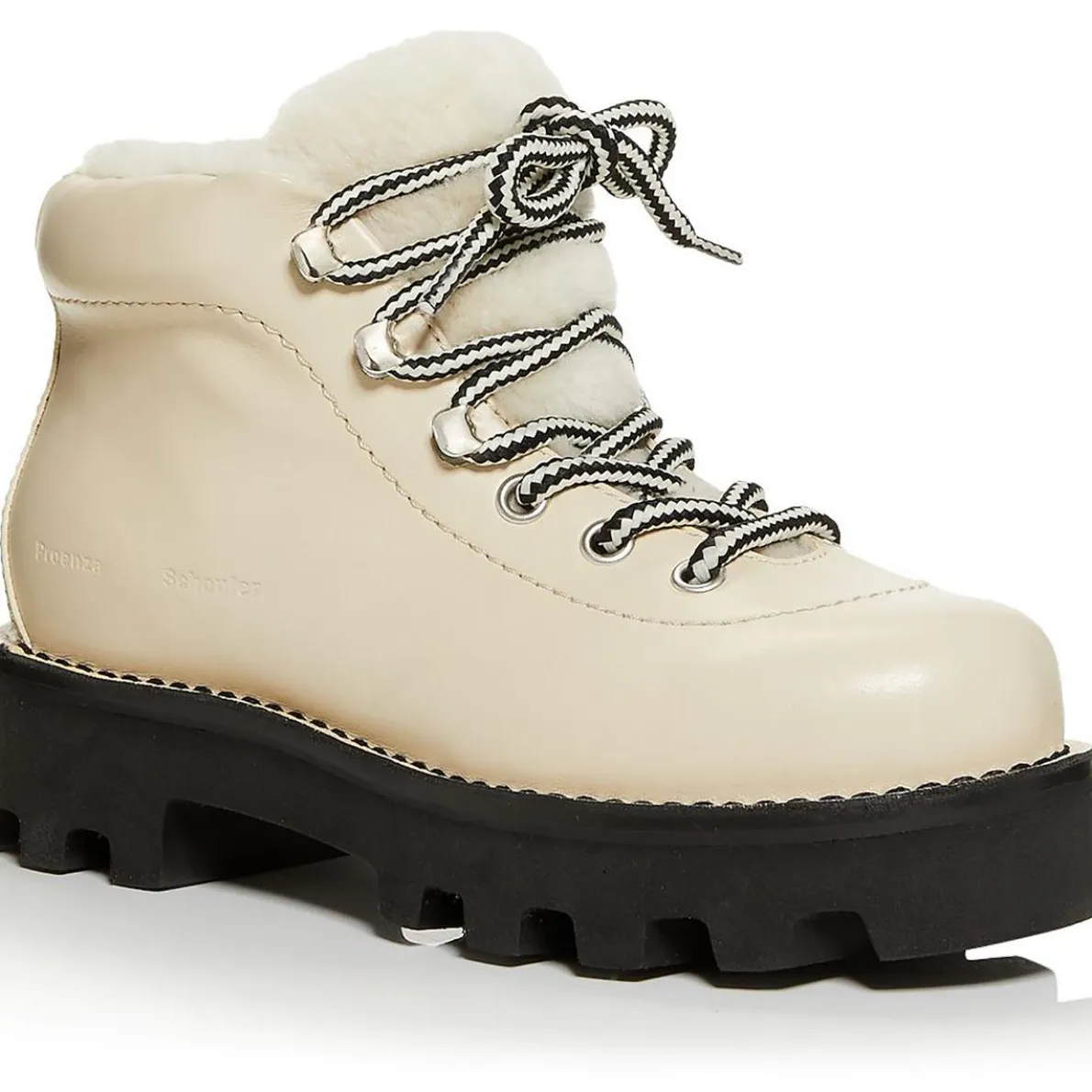 CA/MU Hiking Bootie Leather Almond Toe Ankle Boots